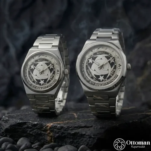 Teşkilatı-ı Mahsusa Gümüş Kadranlı Kol Saati Set