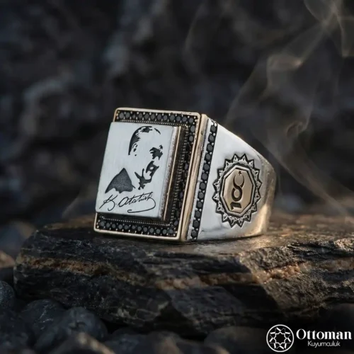 100. Yıl Atatürk Gümüş Yüzük