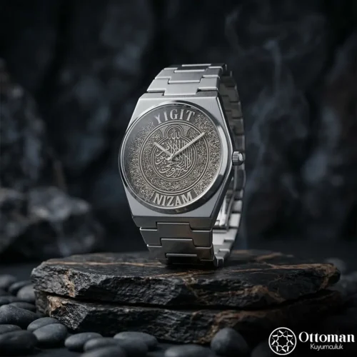 Koruma Dualı Gümüş Kadranlı Erkek Kol Saati