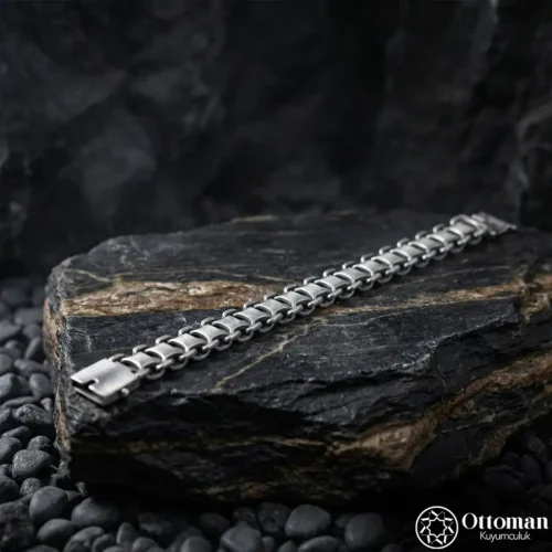 Vakar Zincir Gümüş Bileklik Modeli