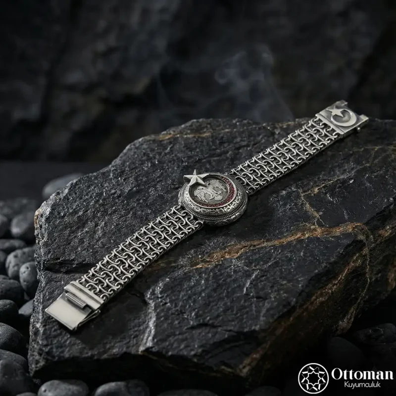 Selçuklu Kartalı Gümüş Bileklik