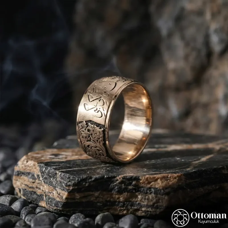 Bombeli Gravürlü Gümüş Kadın Alyans