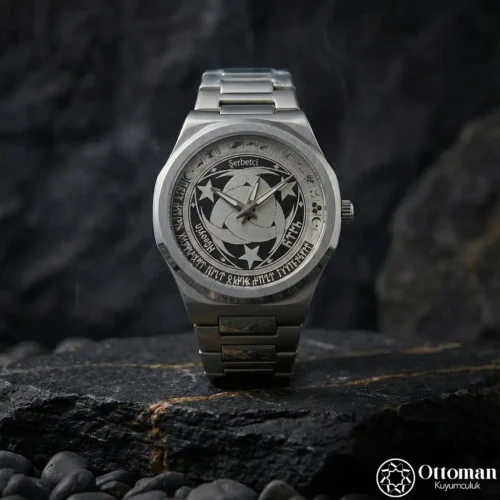 Teşkilat-ı Mahsusa Gümüş Kadranlı Erkek Kol Saati