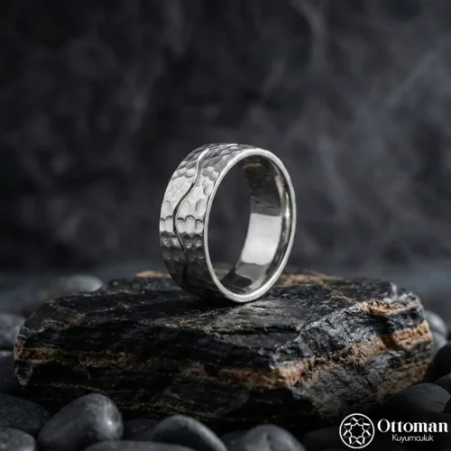 İyi Günde Kötü Günde Yazılı Gümüş Erkek Alyans