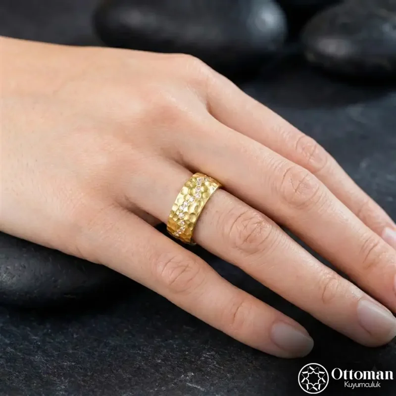 İyi Günde Kötü Günde Yazılı Gümüş Kadın Alyans