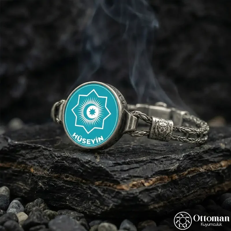 Türk Birliği Teşkilatı İsimli Gümüş Bileklik