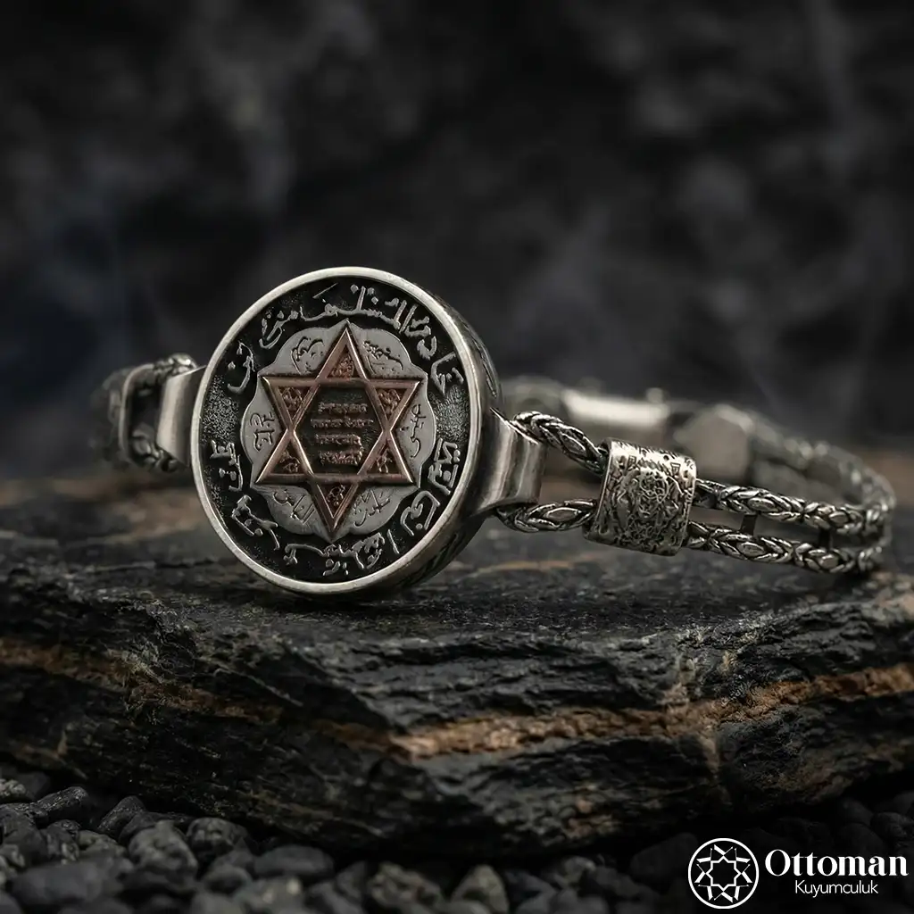 Süleyman Mührü Silver Bracelet