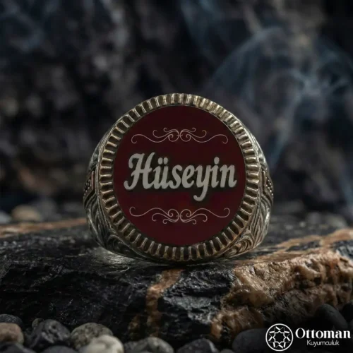 2 Kişiye Özel İsimli Gümüş Yüzük