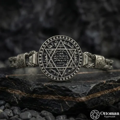 Süleyman Mührü Gümüş Bileklik