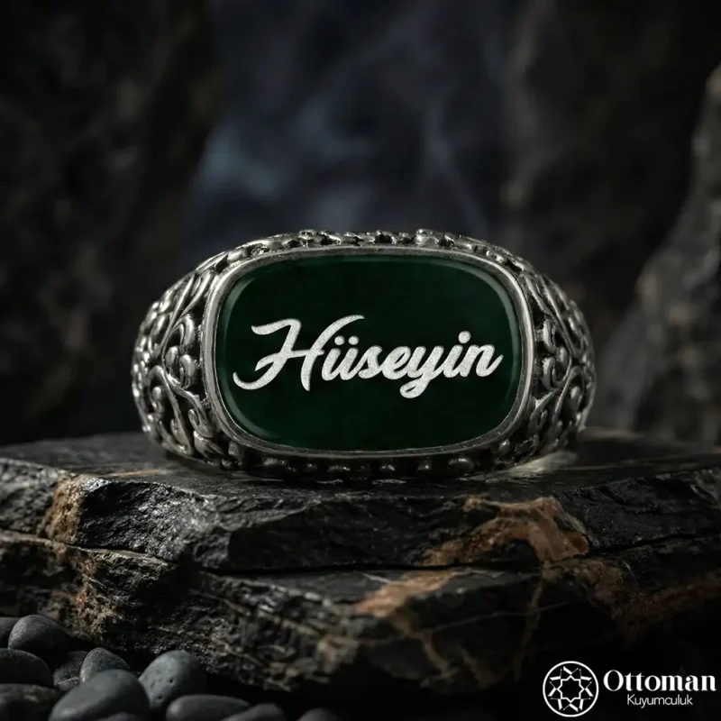 İsimli Kişiye Özel Gümüş Yüzük