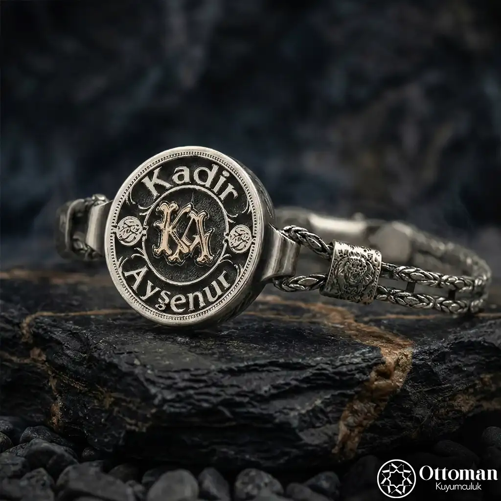 Personalized & Initial Silver Bracelet