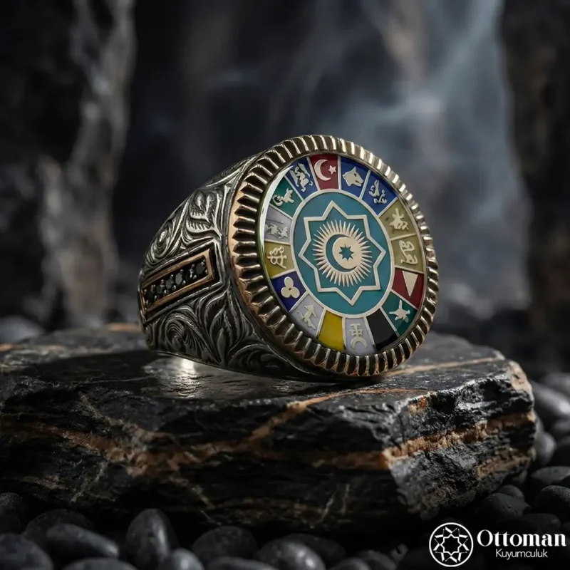 2 16 Türk Devleti Gümüş Yüzük