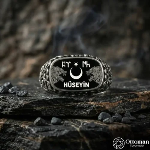 2 İsimli Bozkurt Gümüş Yüzük