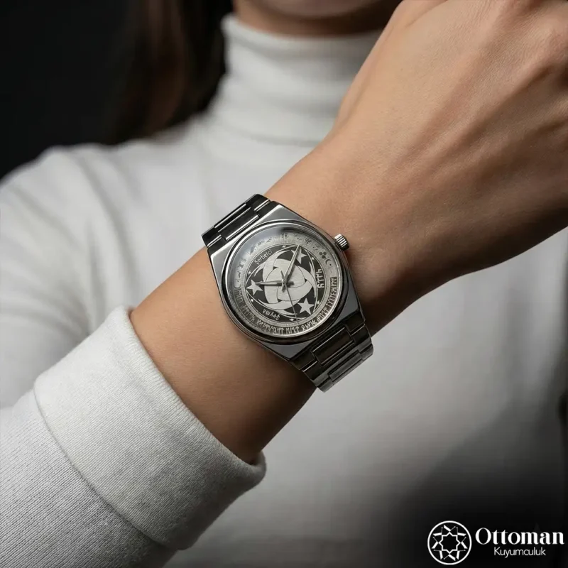 Teşkilatı-ı Mahsusa Gümüş Kadranlı Kadın Kol Saati