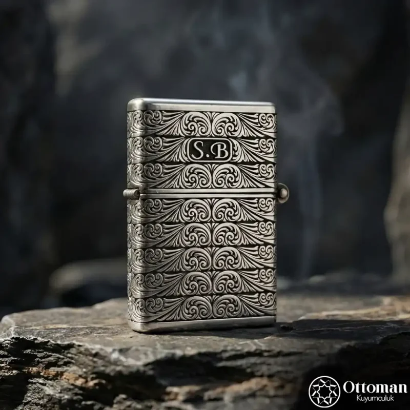 2 Kişiye Özel İsimli Gümüş Çakmak