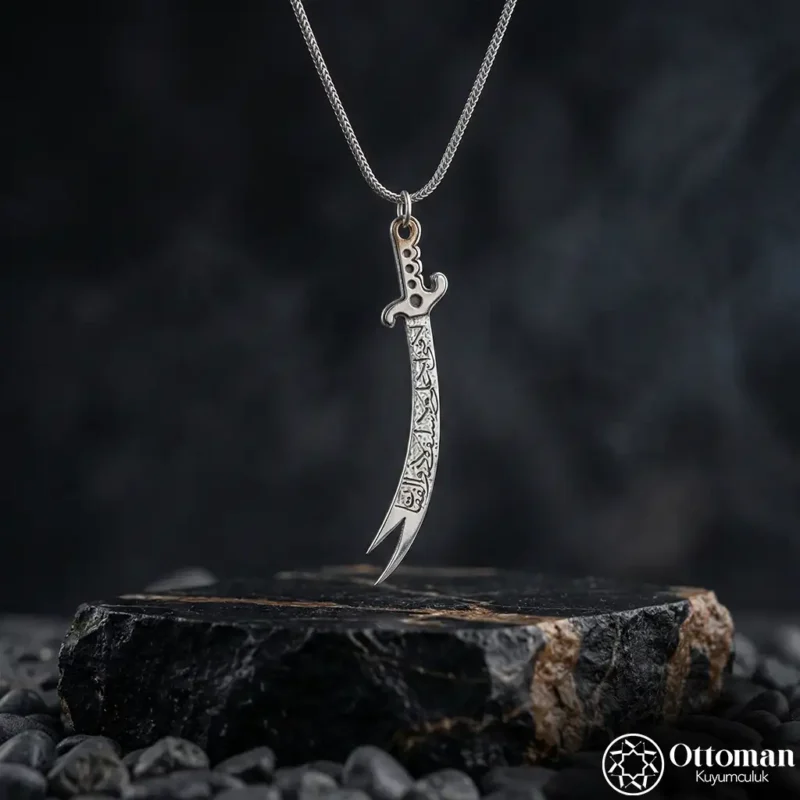 Zülfikâr Gümüş Kolye Modeli