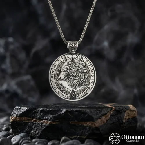 Teşkilat-ı Mahsusa Gümüş Madalyon Kolye