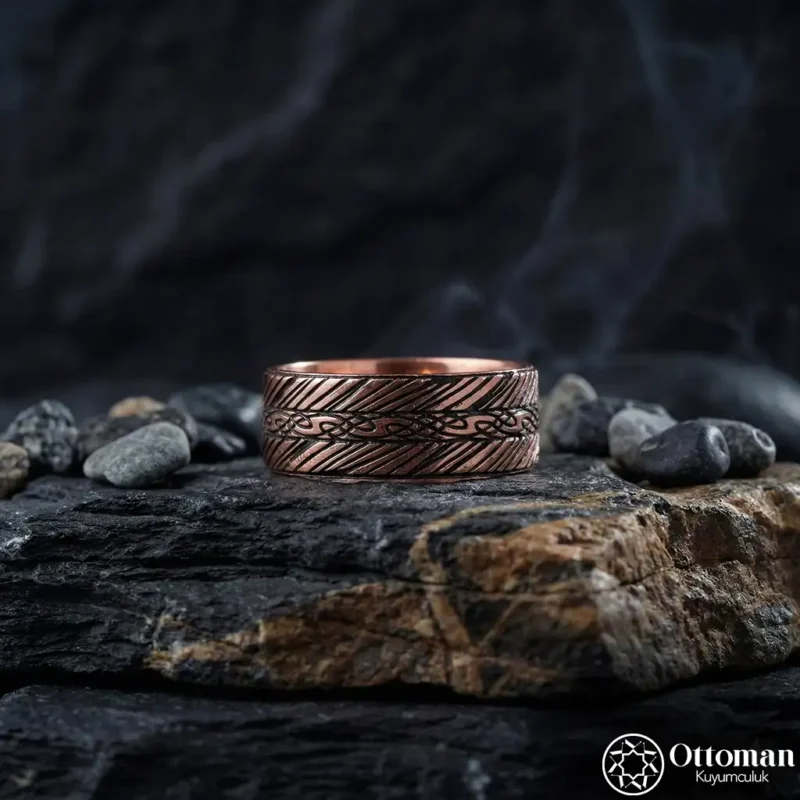 Çizgisel Gümüş Kadın Alyans