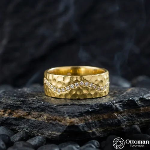 İyi Günde Kötü Günde Yazılı Gümüş Kadın Alyans