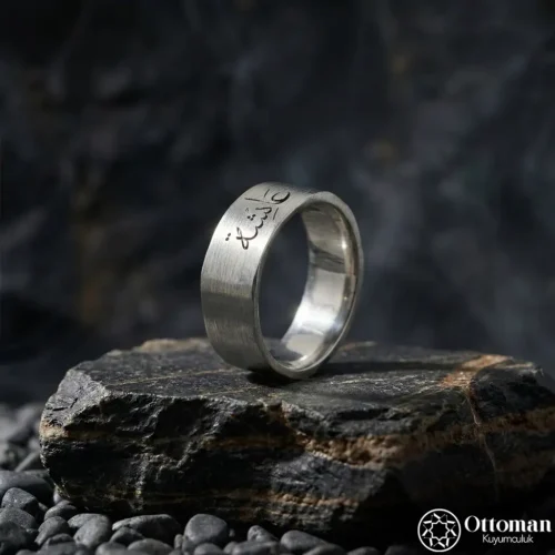 Kare Gümüş Erkek Alyans