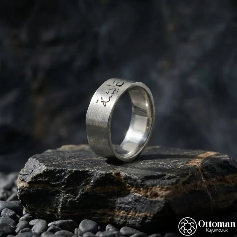 Kare Gümüş Erkek Alyans