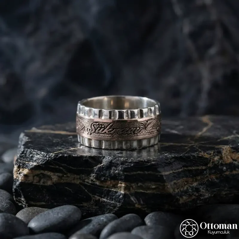 Özel Tasarım RL Gümüş Erkek Alyans
