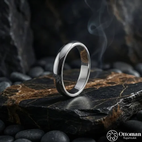 Sade Gümüş Erkek Alyans