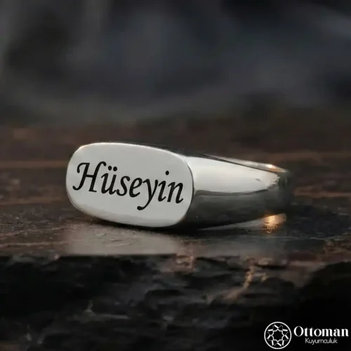 Kişiye Özel İsimli Gümüş Yüzük