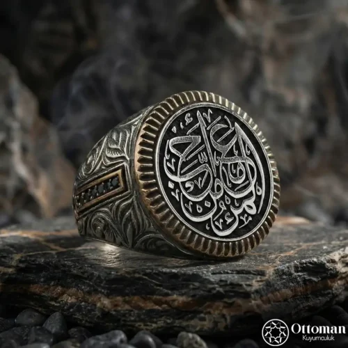 Kördüğüm Gibi Sevmek Yazılı Gümüş Yüzük