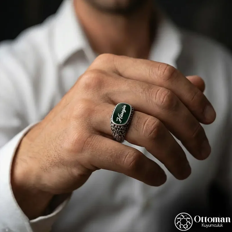 İsimli Kişiye Özel Gümüş Yüzük