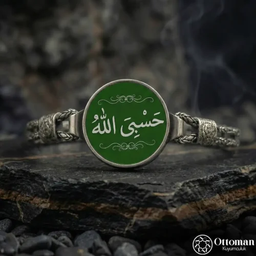 3 Hasbiyallah Gümüş Bileklik