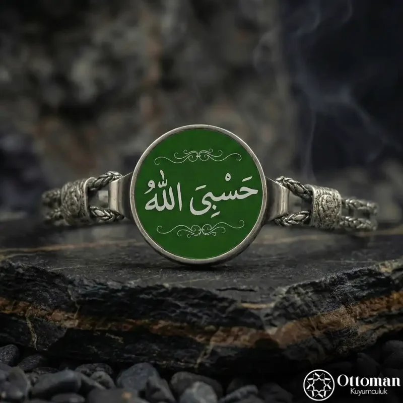 3 Hasbiyallah Gümüş Bileklik