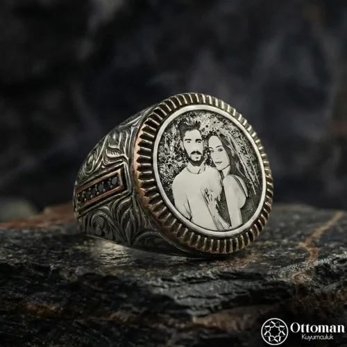 3 Fotoğraflı Gümüş Yüzük
