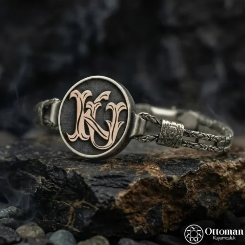 Harfli Gümüş Bileklik