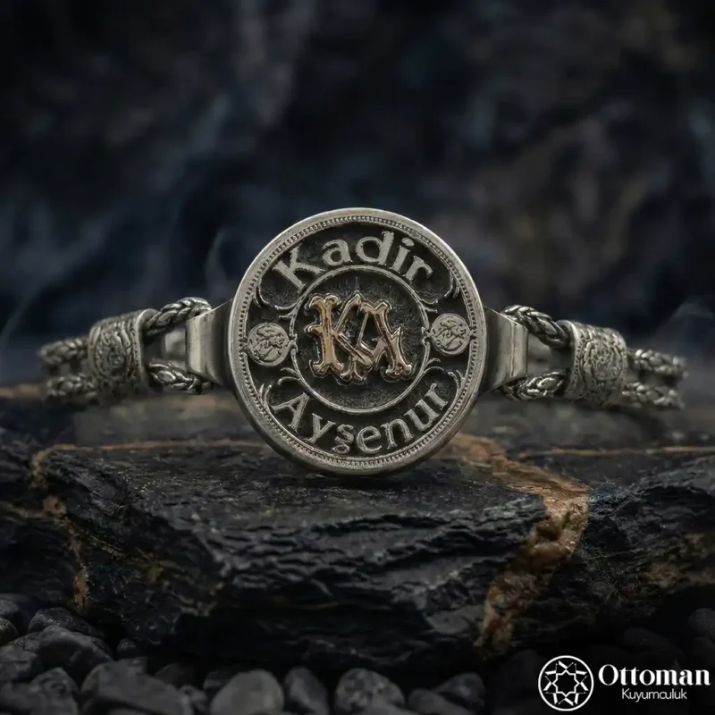 İsimli ve Harfli Gümüş Bileklik