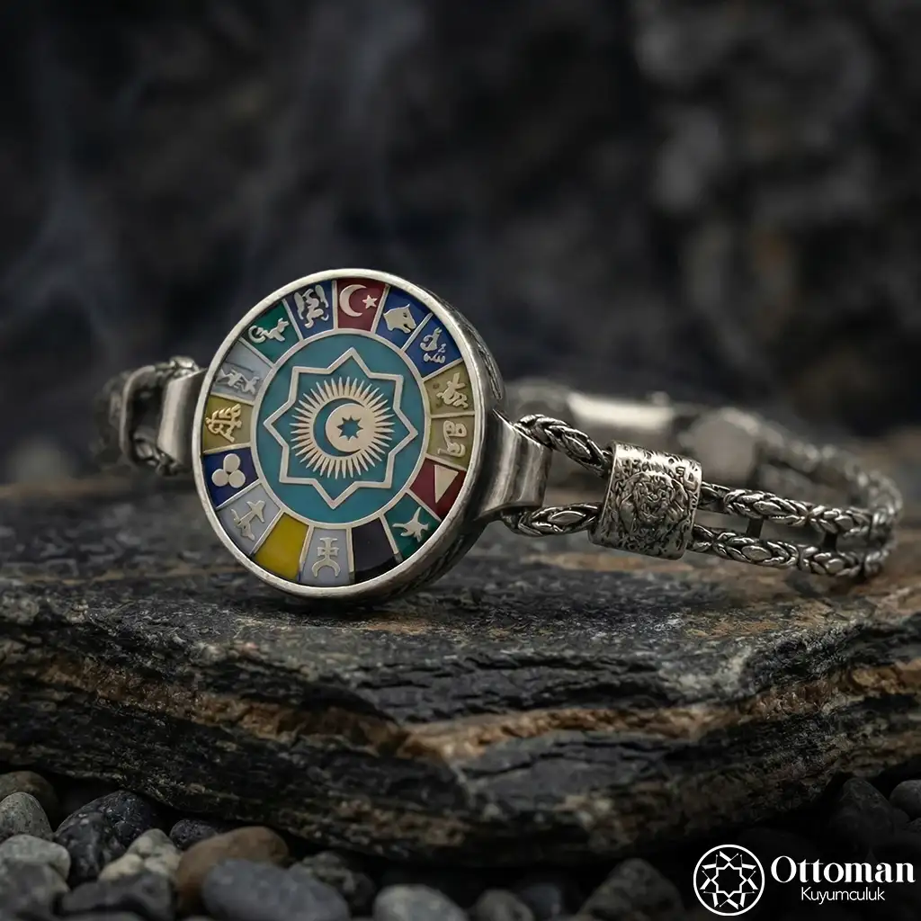 Turkish Union Organization Silver Bracelet