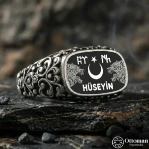İsimli Bozkurt Gümüş Yüzük