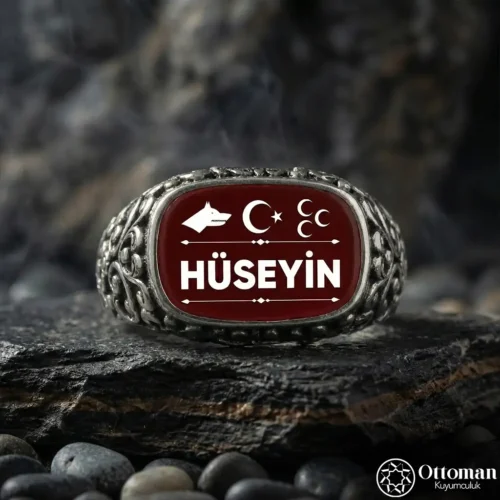 Kişiye Özel Türk Devletleri Gümüş Yüzük