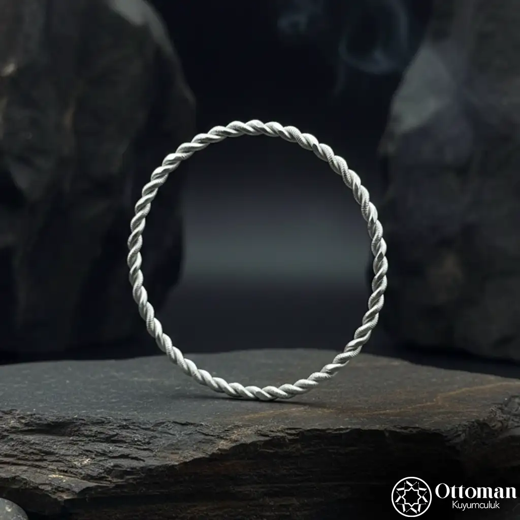 925 K Silver Bangle