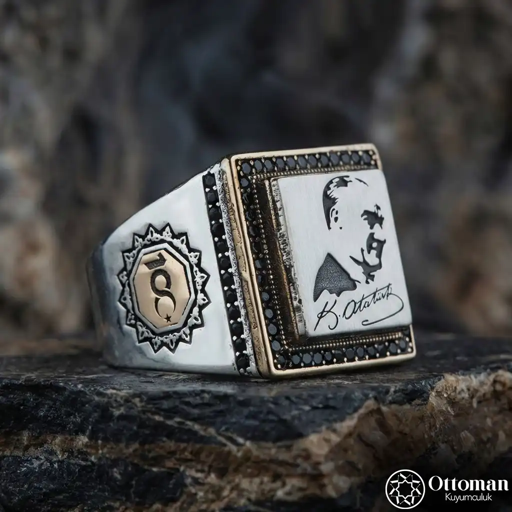 100. Yıl Atatürk Silver Ring
