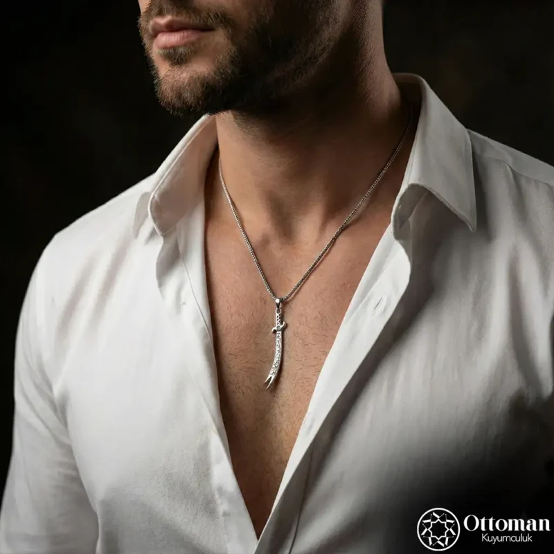 Zülfikâr Gümüş Kolye Modeli