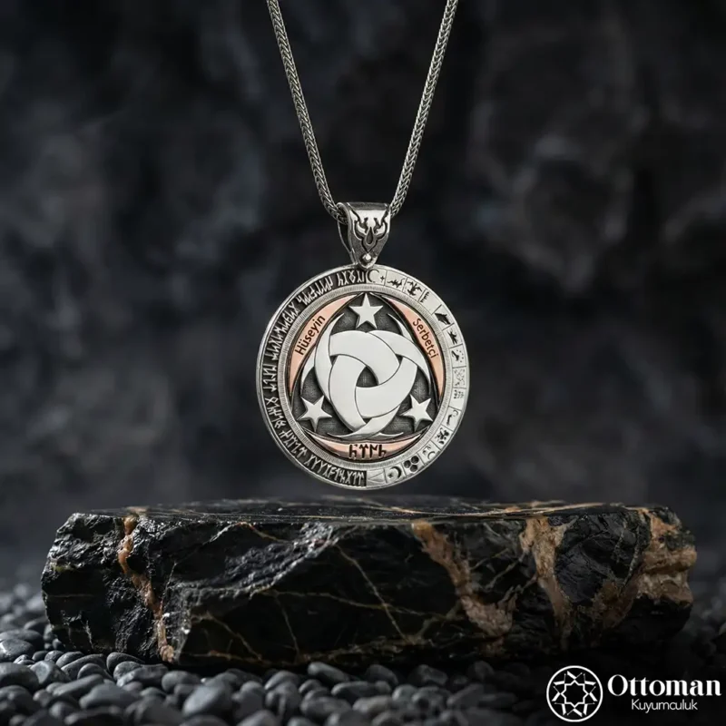 Teşkilat-ı Mahsusa Gümüş Madalyon Kolye