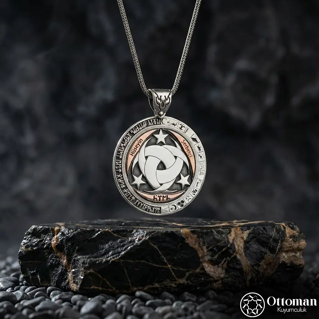 Teşkilat-ı Mahsusa Silver Medallion Necklace