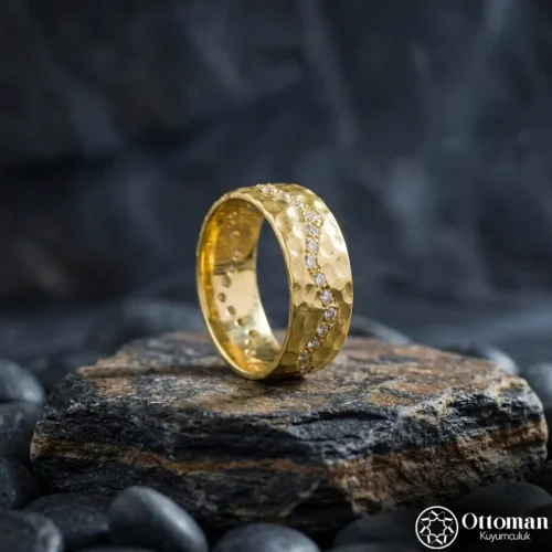 İyi Günde Kötü Günde Yazılı Gümüş Kadın Alyans