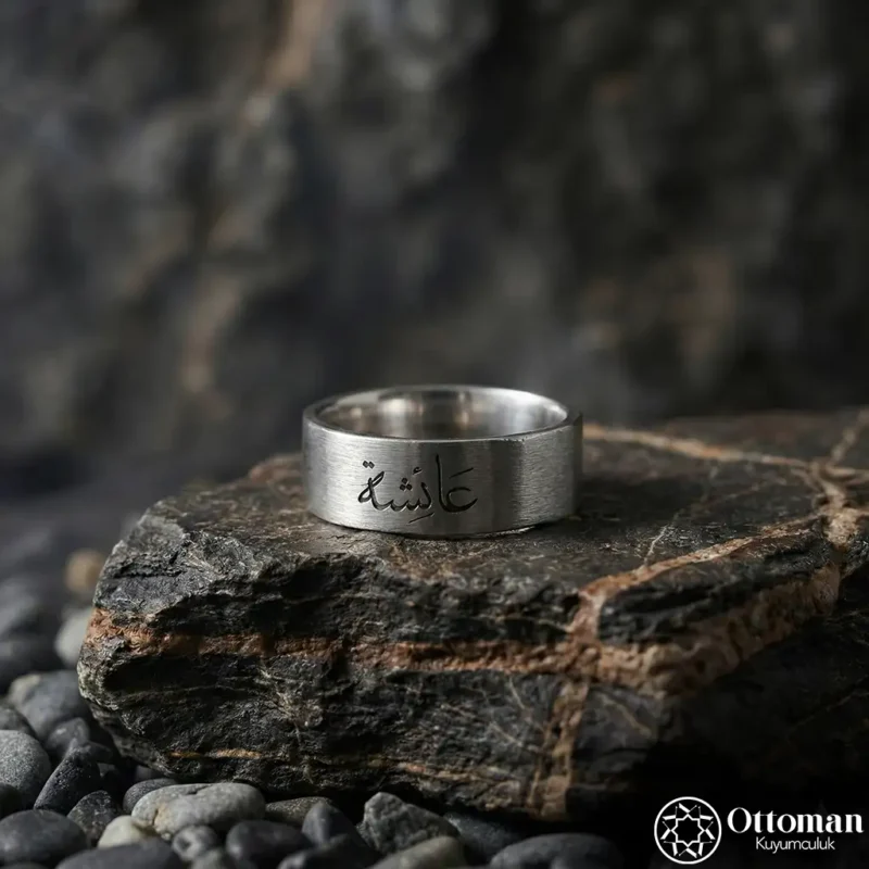 Kare Gümüş Erkek Alyans