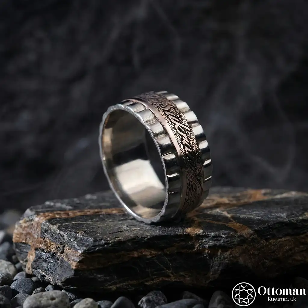 Special Design RL Silver Men's Wedding Ring