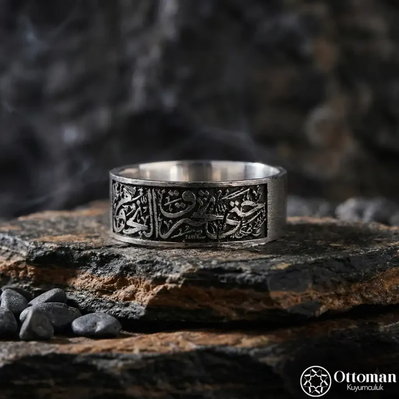 “Yıldızlar Yanana Kadar” Yazılı Gümüş Alyans