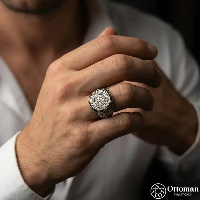 Celcelutiye Vefkli Gümüş Yüzük Modeli