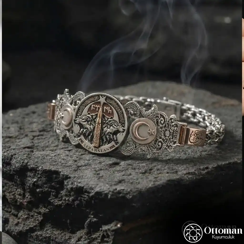 İntikam Silver Men's Bracelet