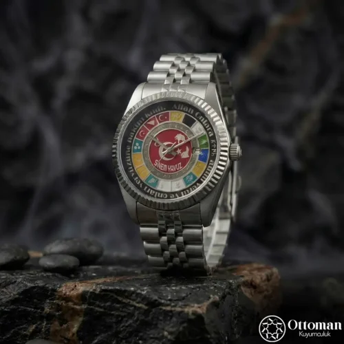 16 Türk Devleti Gümüş Kadranlı Kadın Kol Saati